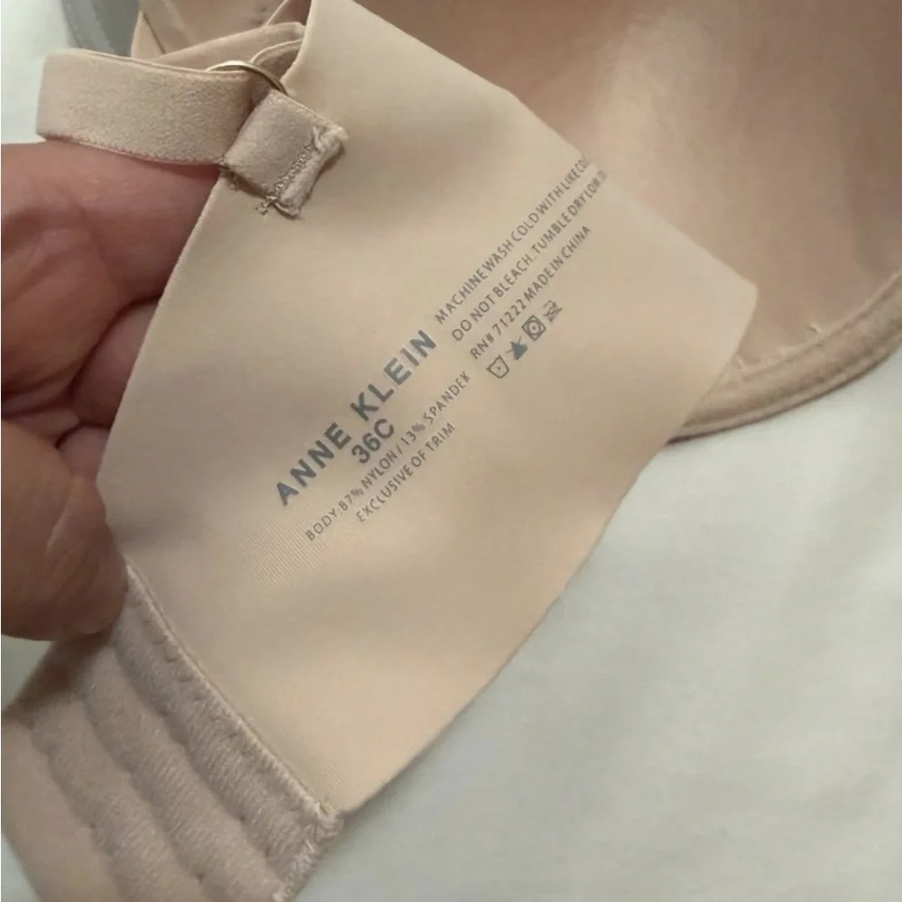 Anne Klein Smooth Molded T-Shirt Bra Trio - Black, Gray & Nude - Picture 3 of 3